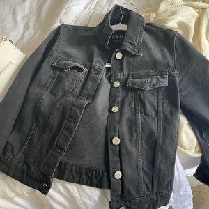 Zara black jean jacket